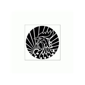 Artikel ST-242 Horoz Stencil Tasarımı 30x30 cm Kanvas Tablo