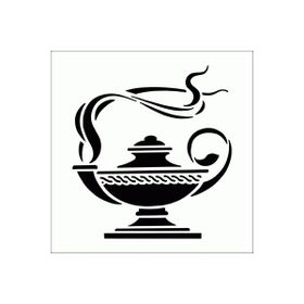 Artikel ST-244 Çay Stencil Tasarımı 30x30 cm Kanvas Tablo