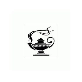 Artikel ST-244 Çay Stencil Tasarımı 30x30 cm Kanvas Tablo