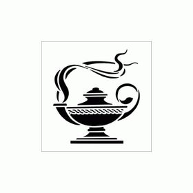 Artikel ST-244 Çay Stencil Tasarımı 30x30 cm Kanvas Tablo