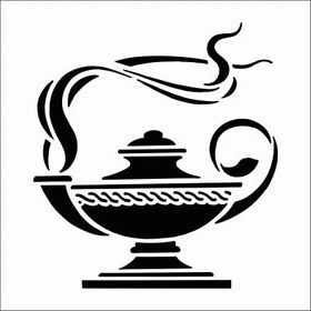 Artikel ST-244 Çay Stencil Tasarımı 30x30 cm Kanvas Tablo