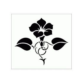 Artikel ST-249 Zambak 2 Stencil Tasarımı 30x30 cm Kanvas Tablo