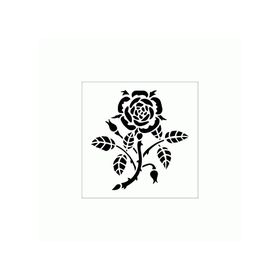 Artikel ST-259 Gül 5 Stencil Tasarımı 30x30 cm Kanvas Tablo