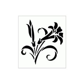 Artikel ST-263 Kardelen Stencil Tasarımı 30x30 cm Kanvas Tablo