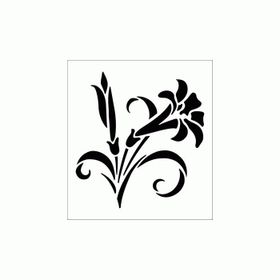 Artikel ST-263 Kardelen Stencil Tasarımı 30x30 cm Kanvas Tablo