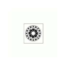Artikel ST-277 Yuvarlak Motif 2 Stencil Tasarımı 30x30 cm Kanvas Tablo