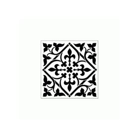 Artikel ST-284 Fleur Karo 2 Stencil Tasarımı 30x30 cm Kanvas Tablo