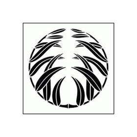 Artikel ST-285 Bambu Garland Stencil Tasarımı 30x30 cm Kanvas Tablo