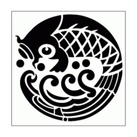 Artikel ST-288 Koi Stencil Tasarımı 30x30 cm Kanvas Tablo
