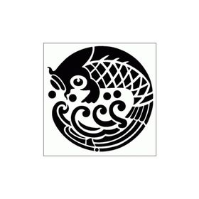 Artikel ST-288 Koi Stencil Tasarımı 30x30 cm Kanvas Tablo