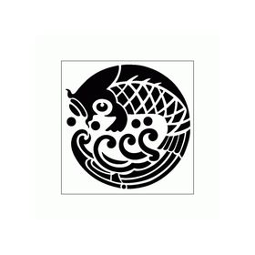 Artikel ST-288 Koi Stencil Tasarımı 30x30 cm Kanvas Tablo