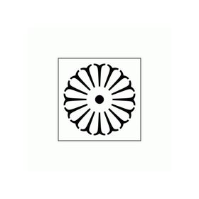 Artikel ST-290 Uzak Doğu Motif 2 Stencil Tasarımı 30x30 cm Kanvas Tablo