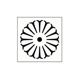Artikel ST-290 Uzak Doğu Motif 2 Stencil Tasarımı 30x30 cm Kanvas Tablo
