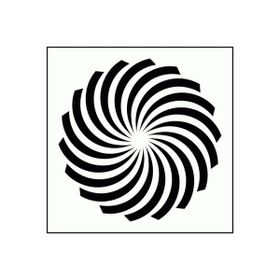 Artikel ST-292 Spiral Stencil Tasarımı 30x30 cm Kanvas Tablo