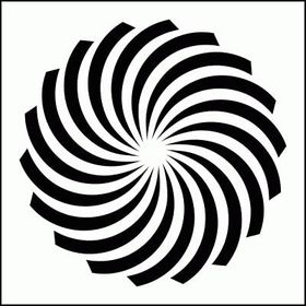Artikel ST-292 Spiral Stencil Tasarımı 30x30 cm Kanvas Tablo