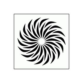 Artikel ST-296 Spiral 2 Stencil Tasarımı 30x30 cm Kanvas Tablo