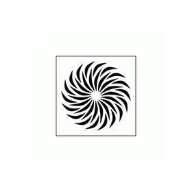 Artikel ST-296 Spiral 2 Stencil Tasarımı 30x30 cm Kanvas Tablo