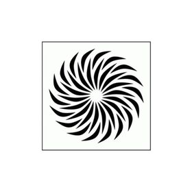 Artikel ST-296 Spiral 2 Stencil Tasarımı 30x30 cm Kanvas Tablo