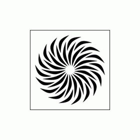 Artikel ST-296 Spiral 2 Stencil Tasarımı 30x30 cm Kanvas Tablo
