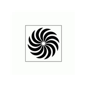 Artikel ST-298 Spiral 4 Stencil Tasarımı 30x30 cm Kanvas Tablo