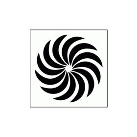 Artikel ST-298 Spiral 4 Stencil Tasarımı 30x30 cm Kanvas Tablo
