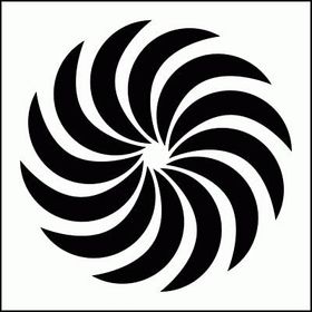 Artikel ST-298 Spiral 4 Stencil Tasarımı 30x30 cm Kanvas Tablo