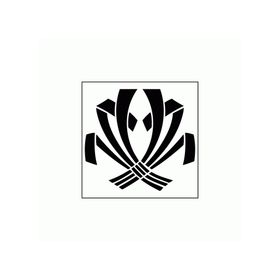 Artikel ST-307 Kurdele Motif Stencil Tasarımı 30x30 cm Kanvas Tablo