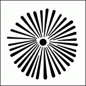 Artikel ST-311 Huzmeler Stencil Tasarımı 30x30 cm Kanvas Tablo