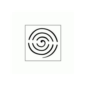 Artikel ST-312 Spiral 6 Stencil Tasarımı 30x30 cm Kanvas Tablo