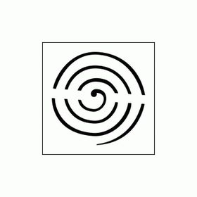 Artikel ST-312 Spiral 6 Stencil Tasarımı 30x30 cm Kanvas Tablo