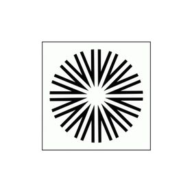 Artikel ST-315 Sürreal Güneş Stencil Tasarımı 30x30 cm Kanvas Tablo
