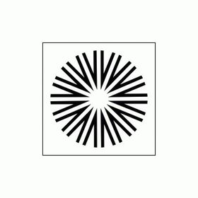 Artikel ST-315 Sürreal Güneş Stencil Tasarımı 30x30 cm Kanvas Tablo