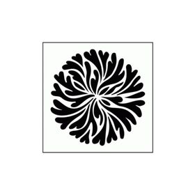 Artikel ST-320 Mercanlar Stencil Tasarımı 30x30 cm Kanvas Tablo