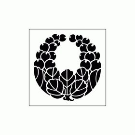 Artikel ST-322 Kuşburnu Garland Stencil Tasarımı 30x30 cm Kanvas Tablo