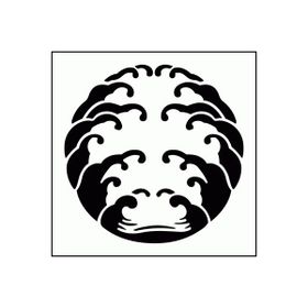 Artikel ST-323 Japon Dalgaları Stencil Tasarımı 30x30 cm Kanvas Tablo