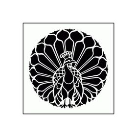 Artikel ST-328 Tavuskuşu Çini Stencil Tasarımı 30x30 cm Kanvas Tablo