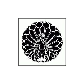 Artikel ST-328 Tavuskuşu Çini Stencil Tasarımı 30x30 cm Kanvas Tablo