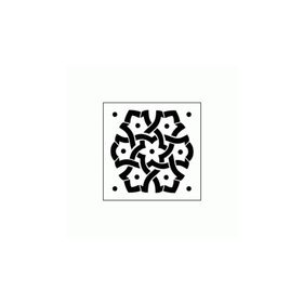 Artikel ST-329 Lale Karo Stencil Tasarımı 30x30 cm Kanvas Tablo