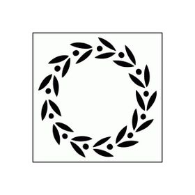 Artikel ST-330 Roman Garland Stencil Tasarımı 30x30 cm Kanvas Tablo