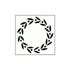 Artikel ST-330 Roman Garland Stencil Tasarımı 30x30 cm Kanvas Tablo