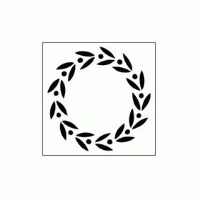 Artikel ST-330 Roman Garland Stencil Tasarımı 30x30 cm Kanvas Tablo
