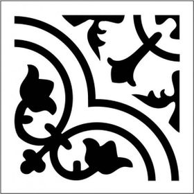 Artikel ST-339 Quad Karo Motif Stencil Tasarımı 30x30 cm Kanvas Tablo