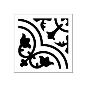 Artikel ST-339 Quad Karo Motif Stencil Tasarımı 30x30 cm Kanvas Tablo