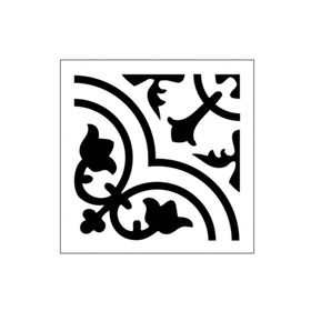 Artikel ST-339 Quad Karo Motif Stencil Tasarımı 30x30 cm Kanvas Tablo