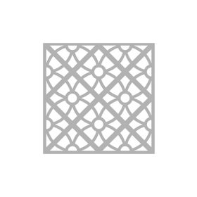 Artikel ST-347 Damask Çiçek Karo Stencil Tasarımı 30x30 cm Kanvas Tablo
