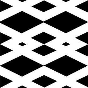 Artikel ST-355 Baklava Motif Stencil Tasarımı 30x30 cm Kanvas Tablo