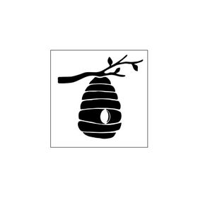 Artikel ST-356 Arı Kovanı Stencil Tasarımı 30x30 cm Kanvas Tablo