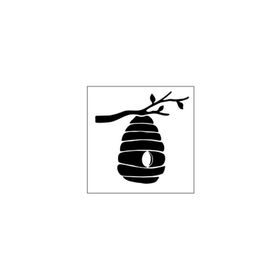 Artikel ST-356 Arı Kovanı Stencil Tasarımı 30x30 cm Kanvas Tablo