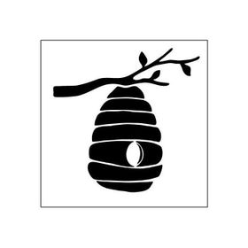Artikel ST-356 Arı Kovanı Stencil Tasarımı 30x30 cm Kanvas Tablo