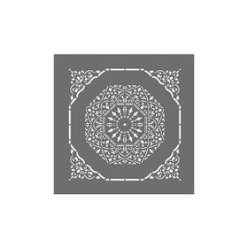 Artikel ST-374 Mandala 15 Stencil Tasarımı 30x30 cm Kanvas Tablo